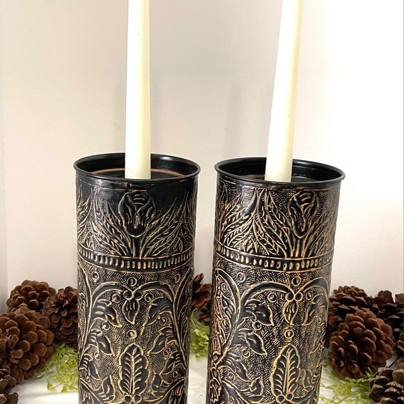 Metal round candle holders. - Picture 3 of 4